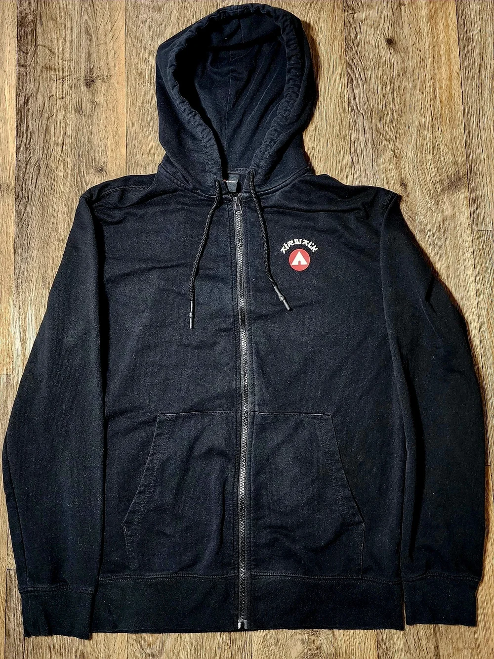 Airwalk Break The Rules Black Zip-Up Skate Hoodie Jacket XS